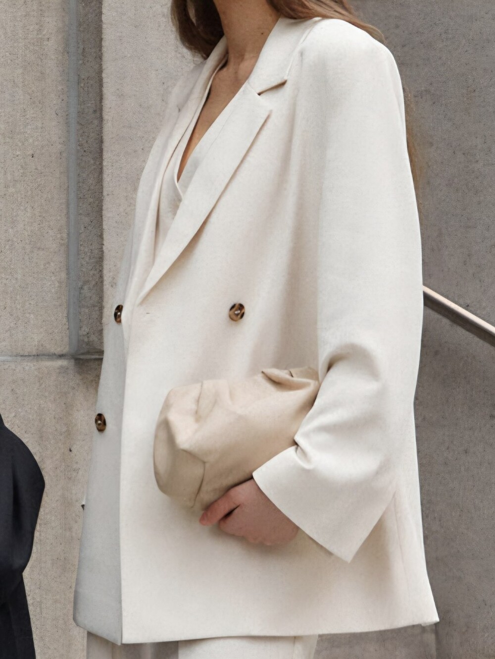 Oak + Fort Oversized Blazer in Oatmeal